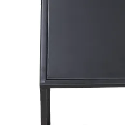 Sellettes en métal noir (Lot de 2)