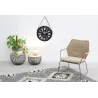 Tables basses en métal et manguier (Lot de 3)