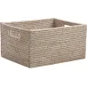 Corbeille rangement en rotin