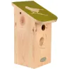 Nichoir pour mésange bleue en pin pochoir