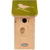 Nichoir pour mésange bleue en pin pochoir