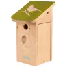Nichoir pour mésange bleue en pin pochoir