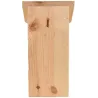 Nichoir pour mésange bleue en pin pochoir