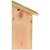 Nichoir pour mésange bleue en pin pochoir