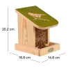 Mangeoire silo en bois Pochoir