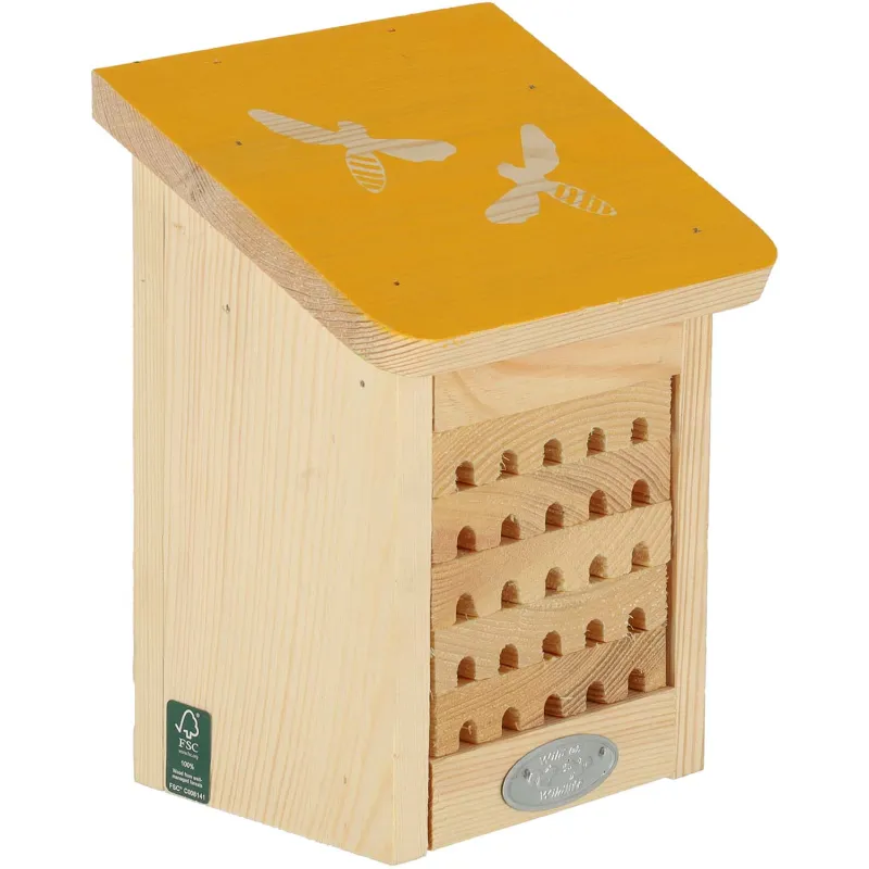 Maison à insectes en bois Pochoir