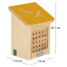 Maison à insectes en bois Pochoir