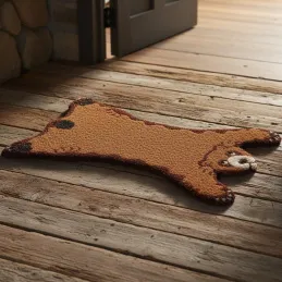 Paillasson animal en fibres de coco intérieur extérieur