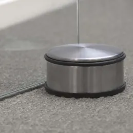 Cale-porte rond en acier inoxydable