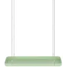 Support à plantes rectangulaire à suspendre vert