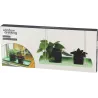 Support à plantes rectangulaire à suspendre vert