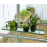 Support à plantes rectangulaire à suspendre vert