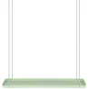 Support à plantes rectangulaire à suspendre vert