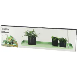 Support à plantes rectangulaire à suspendre vert