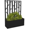 Jardinière en fer avec treillis