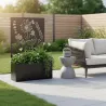Jardinière en fer avec treillis