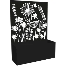 Jardinière en fer avec treillis
