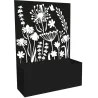 Jardinière en fer avec treillis