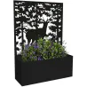 Jardinière en fer avec treillis