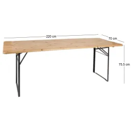 Table pliable 8 à 10 personnes Brasserie