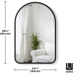 Miroir mural cintré 86 x 91 cm Hub