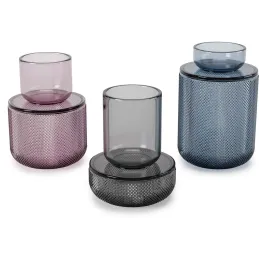 Pot en verre avec couvercle bougeoir intégré Allira
