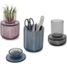 Pot en verre avec couvercle bougeoir intégré Allira