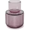 Pot en verre avec couvercle bougeoir intégré Allira