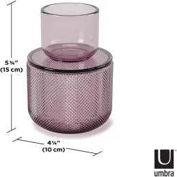 Pot en verre avec couvercle bougeoir intégré Allira