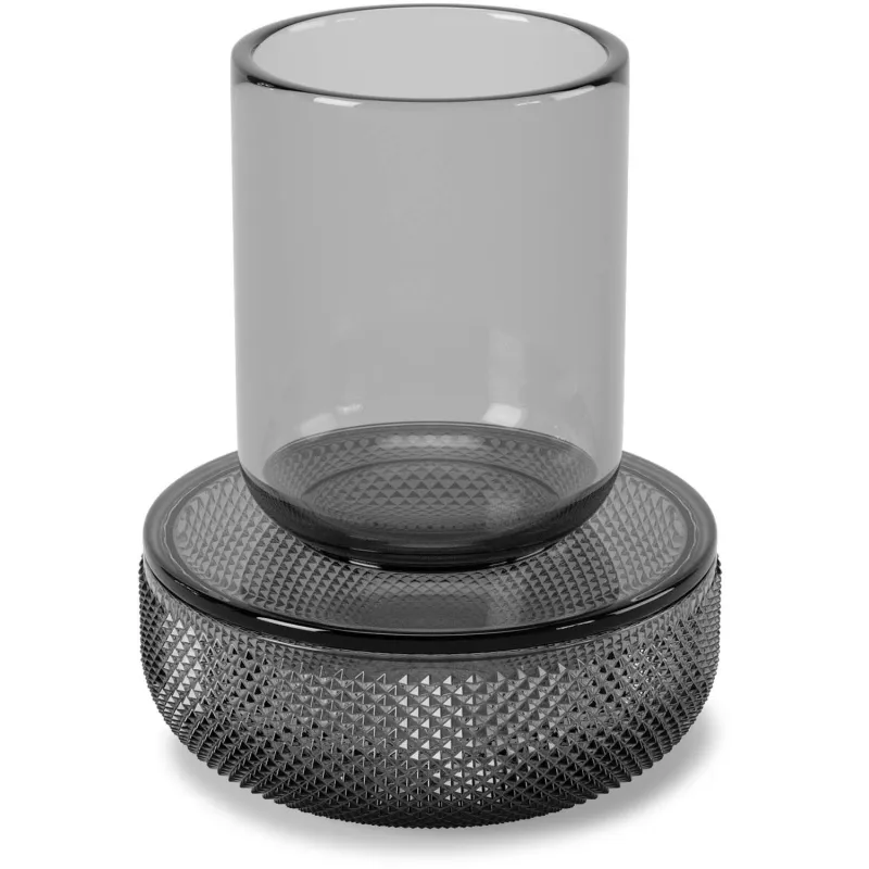 Pot en verre avec couvercle bougeoir intégré Allira