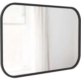 Miroir rectangulaire rebord caoutchouc 61 x 91 cm Hub