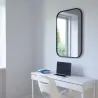 Miroir rectangulaire rebord caoutchouc 61 x 91 cm Hub