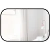 Miroir rectangulaire rebord caoutchouc 61 x 91 cm Hub
