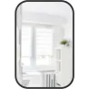 Miroir rectangulaire rebord caoutchouc 61 x 91 cm Hub
