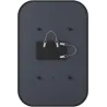 Miroir rectangulaire rebord caoutchouc 61 x 91 cm Hub