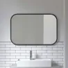 Miroir rectangulaire rebord caoutchouc 61 x 91 cm Hub