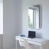 Miroir rectangulaire rebord caoutchouc 61 x 91 cm Hub
