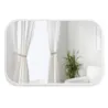 Miroir rectangulaire rebord caoutchouc 61 x 91 cm Hub