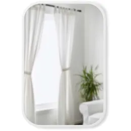 Miroir rectangulaire rebord caoutchouc 61 x 91 cm Hub