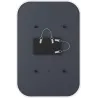 Miroir rectangulaire rebord caoutchouc 61 x 91 cm Hub