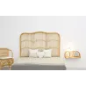 Tête de lit en rotin naturel