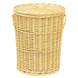 Panières à linge en osier blanc (Lot de 3)