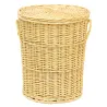 Panières à linge en osier blanc (Lot de 3)