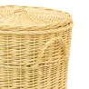 Panières à linge en osier blanc (Lot de 3)