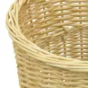 Panières à linge en osier blanc (Lot de 3)