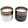 Bougie en pot effet émaillé 9 x 9.5 cm (Lot de 2)