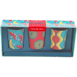 Set de 3 bougies parfumées Votives Batik
