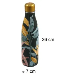 Bouteille isotherme en inox décorée 50 cl