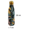 Bouteille isotherme en inox décorée 50 cl