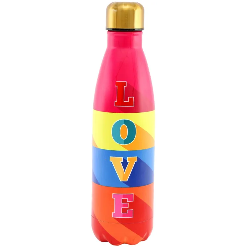 Bouteille isotherme en inox décorée 50 cl